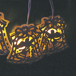 Гирлянда 230V 10 ламп накаливания, теплый белый 10W  , 20mA, IP 20,  2,7м+шнур 1,5м 0.5мм,CL35