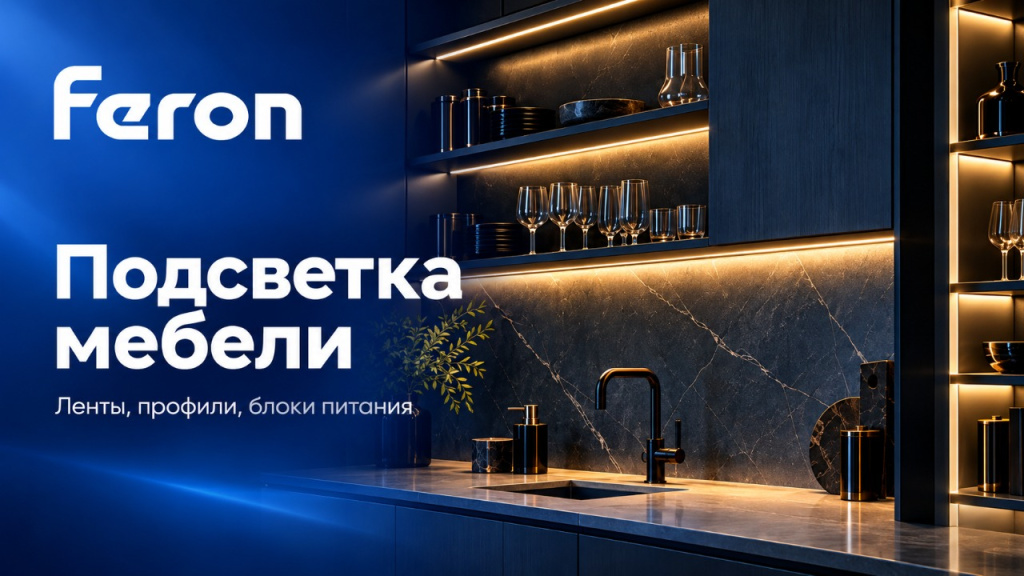 Готовые решения для подсветки мебели — берите и воплощайте