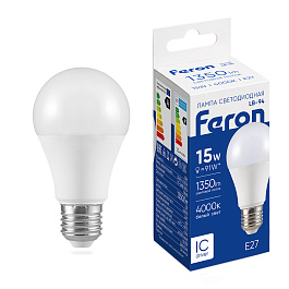 Лампа светодиодная Feron LB-94 Шар E27 15W 175-265V 4000K
