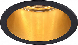 Светильник встраиваемый Feron DL6003 потолочный MR16 G5.3 черный, золото