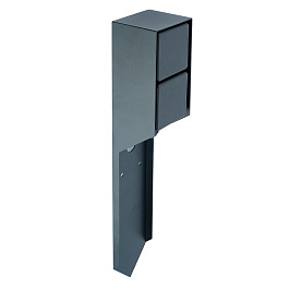 Розетка уличная Feron TM201, 220-230V, 16A, IP44, 70*60*380мм, черный