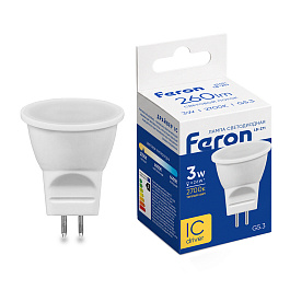 Лампа светодиодная Feron LB-271 MR11 G5.3 3W 230V 2700K