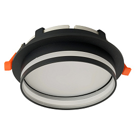 Светильник встраиваемый Feron DL702 LUNA потолочный GX70 черный круг