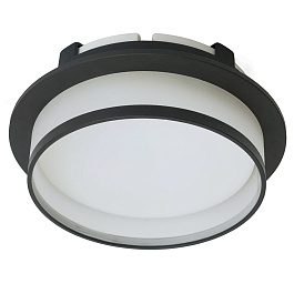 Светильник встраиваемый Feron DL700  потолочный GX70 черный круг