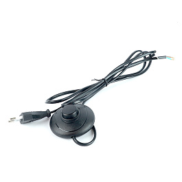 Сетевой шнур (с ножным выключателем) черный, DM106