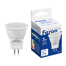 Лампа светодиодная Feron LB-271 MR11 G5.3 3W 230V 4000K